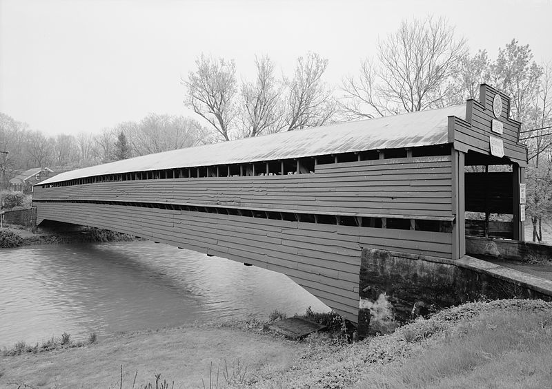 Dreibelbis Station Covered Wooden Bridge (46B), Greenwich Township
